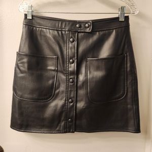 NWOT Leather Mini Skirt